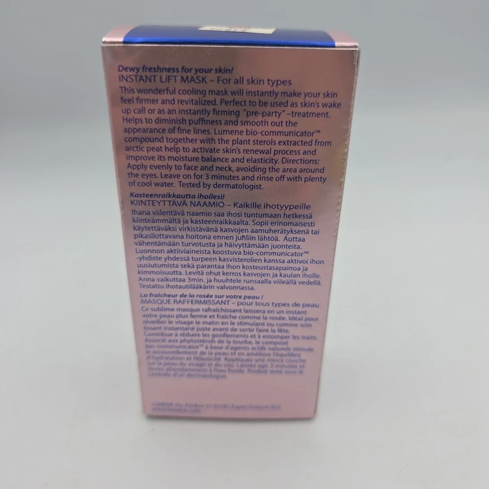 Lumene Time Freeze Instant Lift Mask With Boo-Communicator & Arctic Peat 2.5 Oz.